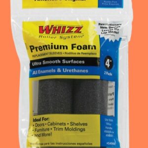 Whizz Premium Foam Paint Roller Cover 4 In 2 Pack