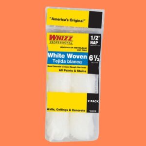 Whizz White Woven Shed Resist Mini Paint Roller Cover 6.5 In